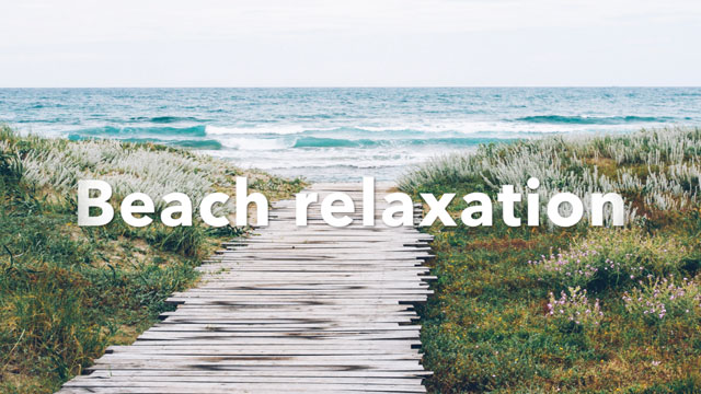 Guided beach relaxation